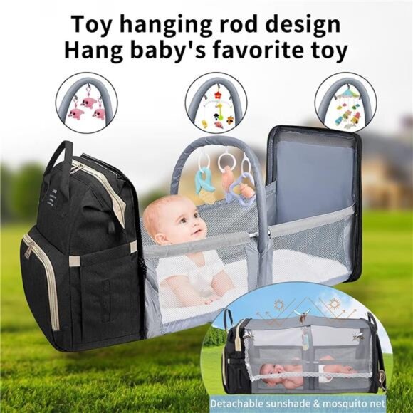 Diaper Bag with Changing Station,Diaper Bag Backpack,Diaper Bag,Large Capacity main image 4